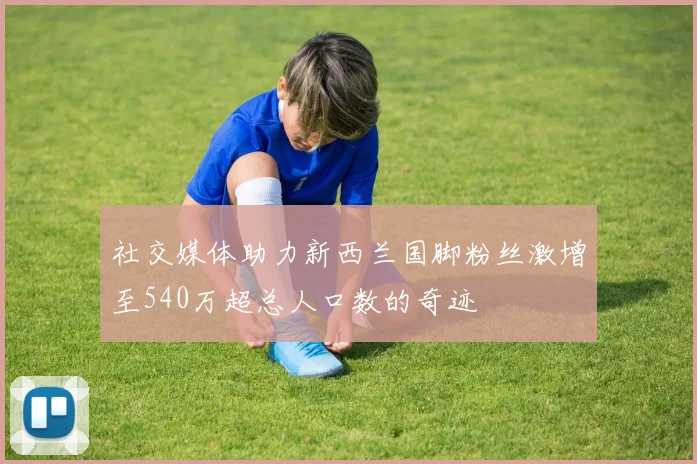 社交媒体助力新西兰国脚粉丝激增至540万超总人口数的奇迹